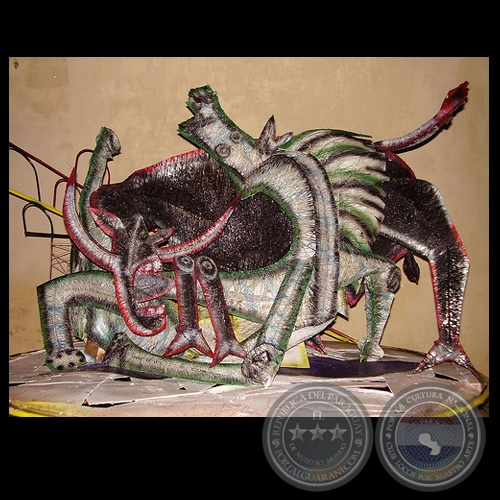 COMBATE DE TOROS, 2006 - Escultura de SERGIO BUZÓ